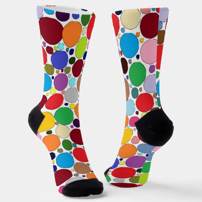 Fun, colourful & trendy crew socks (Angled)