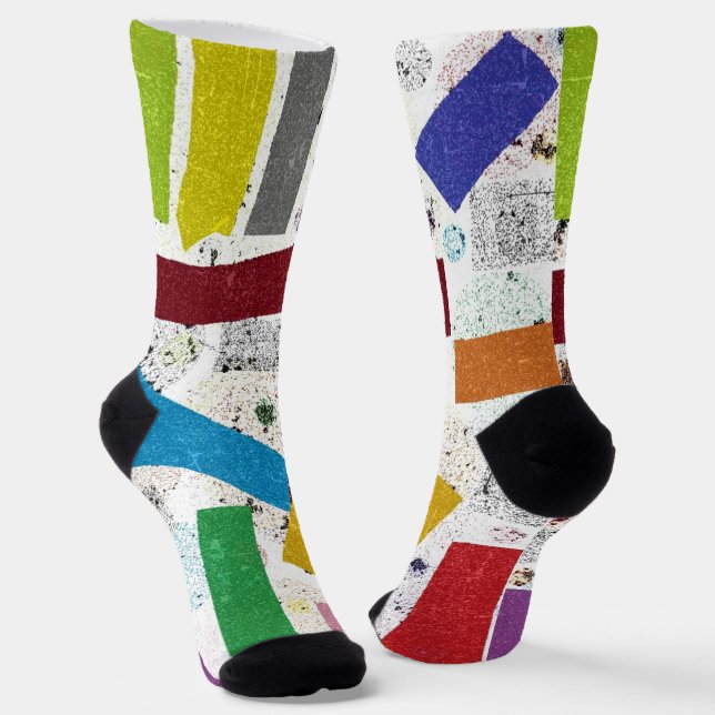 Fun, colourful & trendy crew socks (Angled)