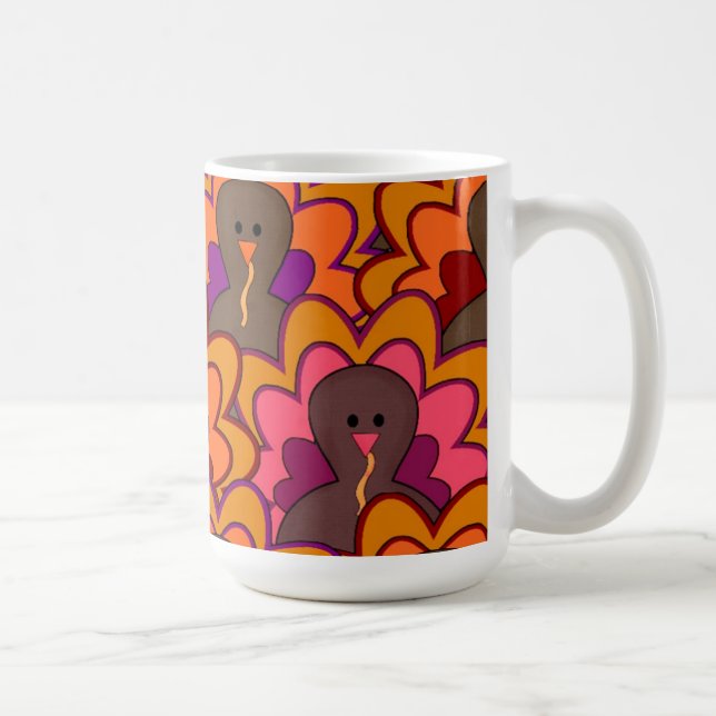 Fun Colourful Turkey Day Mug (Right)