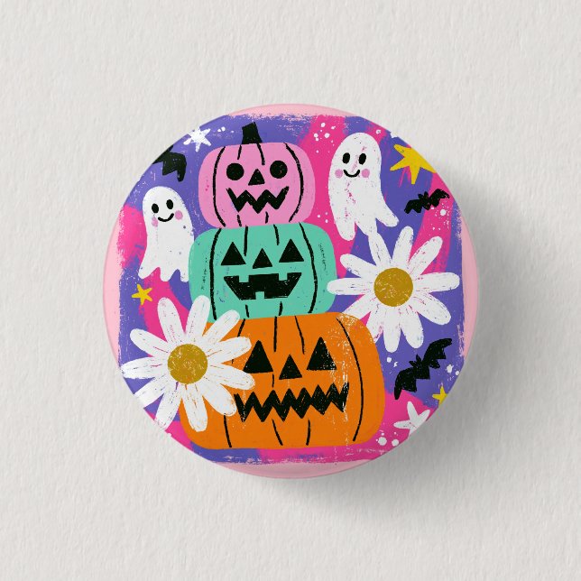 Fun Colours Halloween Gift 3 Cm Round Badge (Front)