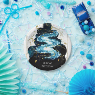 Fun Comet Space Birthday Paper Plate