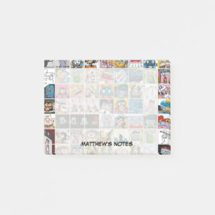 Fun Comic Characters Kids Pattern Personalised Pos Post-it Notes