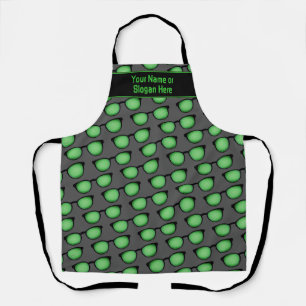 Fun Computer Developer Geeky Specs and Own Slogan  Apron