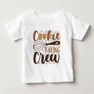Fun Cookie Baking Crew Design Baby T-Shirt