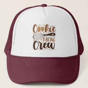 Fun Cookie Baking Crew Design Trucker Hat