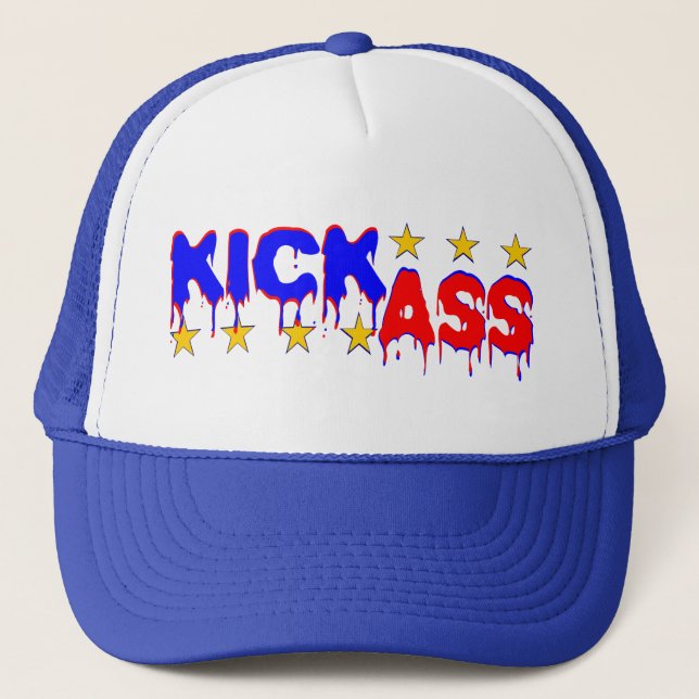 😁😜👍Fun-Cool Attitude Kickass Fab Cap (Front)