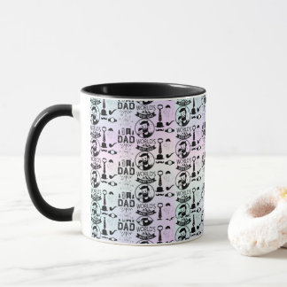  Fun Cool Best Dad Multicolor Doodle Pattern  Mug