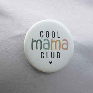 Fun Cool Mama Club, Mum Gift 7.5 Cm Round Badge