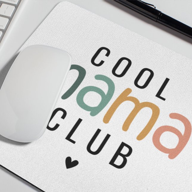Fun Cool Mama Club, Mum Gift Mouse Pad (Creator Uploaded)