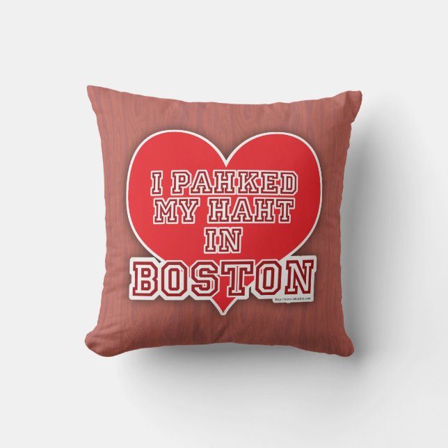 Fun Cool Park My Heart in Boston Home Cushion (Front)