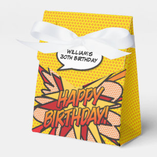 Fun Cool Trendy Modern Comic Book Any Age Birthday Favour Box