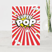 Fun, Corny, SUPER POP! Popcorn Pun Blank Card