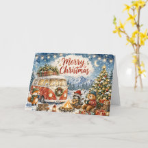 Fun Cosy Winter Christmas Greeting 