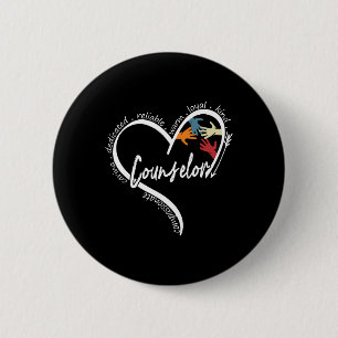 Fun Counsellor Graphic Tees Tops Back To School Gi 6 Cm Round Badge