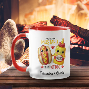 Fun Couples Customised "Mustard to My Hotdog" Mug