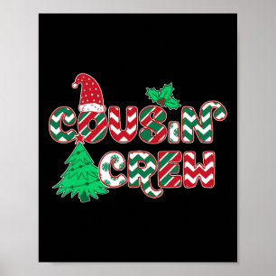 Fun Cousin Crew Christmas Poster