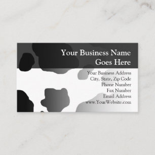 Fun Cow Print Personalised Farm Milk Dairy Business Card