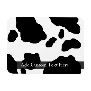 Fun Cow Print Personalised Magnet