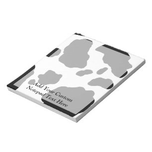 Fun Cow Print Personalised Notepad