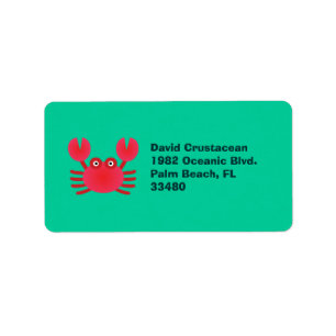 Fun Crab Label