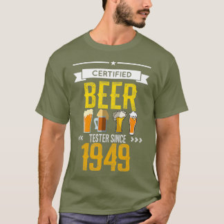 Fun Craft Beer Lover 1949 70th Birthday Gag Gift T-Shirt