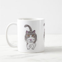 Fun Crank Kitty Pet Doodle Art Design
