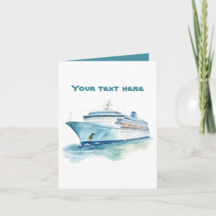 Fun cruise ship add text card
