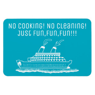 Fun Cruise Ship Cabin Stateroom Door No Cooking Magnet