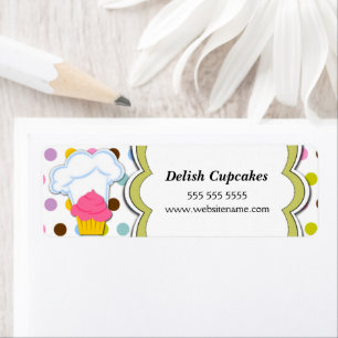 Fun Cupcake and Bakers Hat Labels