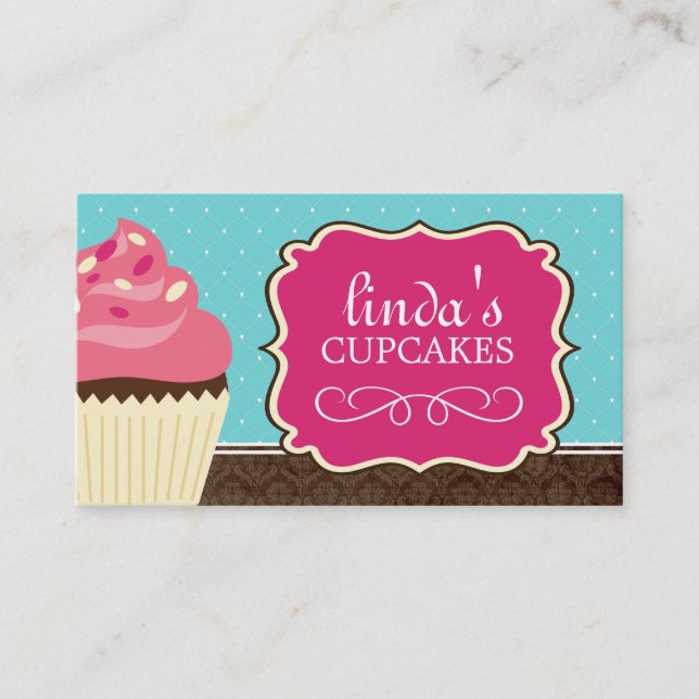 Fun Cupcake Business Cards (Front)
