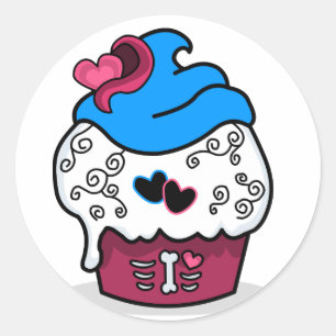 Fun Cupcake Classic Round Sticker