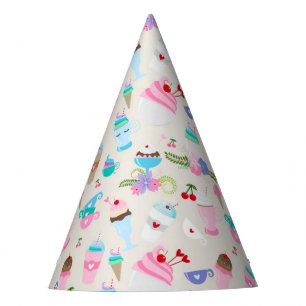 Fun Cupcake Sweets Birthday Party Pattern Party Hat