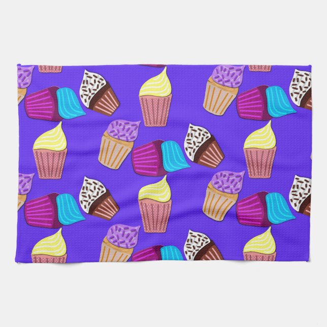 Fun Cupcakes  Tea Towel (Horizontal)