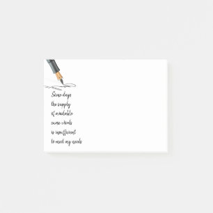 Fun Curse Words Don't Meet my Needs Post-it Notes