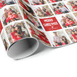 Fun Custom 8 x Photo Grid Merry Christmas Wrapping Paper<br><div class="desc">Fun,  custom photo collage 'Merry Christmas' wrapping paper! Simply upload your photographs using the template provided,  personalise the season greeting and name/s and get wrapping.</div>
