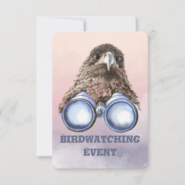 Fun Custom Bird Watching Event  Invitation (Front)