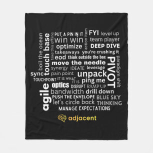 Fun Custom Business Logo Blanket