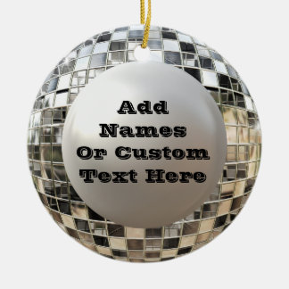Fun Custom Disco Mirrorball Ornament
