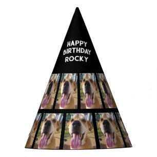 Fun Custom Dogs Photo Birthday Personalised Party Hat