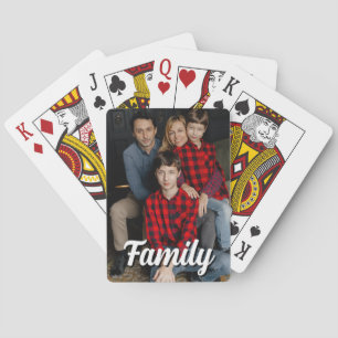 FUN! 👪Custom Family Photo Playing Cards