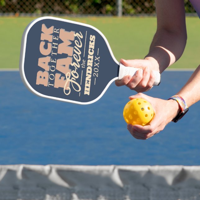 Fun, custom Family Reunion quote Pickleball Paddle (Insitu)