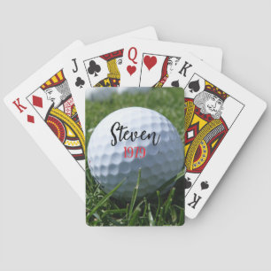 FUN!  ⛳ Custom Golf Playing Cards – Add Name & Bir