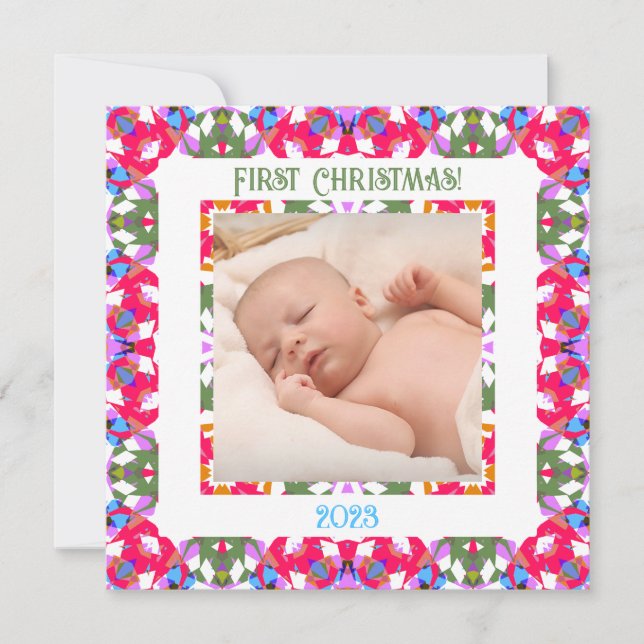 Fun Custom Holly Jolly Christmas Bright Photo Gift (Front)
