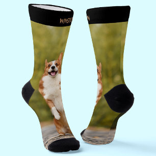 Fun Custom Name and Pet Photo Socks