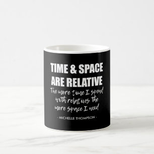 Fun Custom Name Family Quote Black And White Coffee Mug