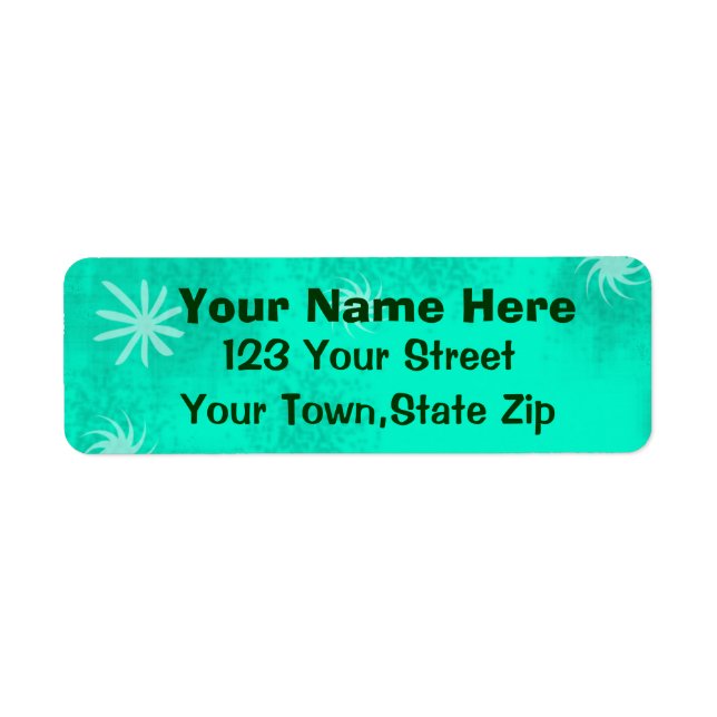 Fun Custom Personalised Return Address Labels (Front)