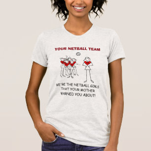 Fun Custom Player Positions Design Netball Trip T-Shirt