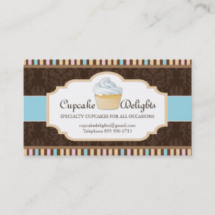 Fun Customisable Cupcake Business Card
