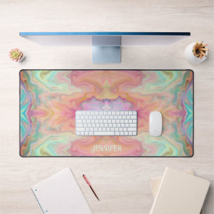 Fun Customised Pretty Modern Pattern Colourful Boh Desk Mat