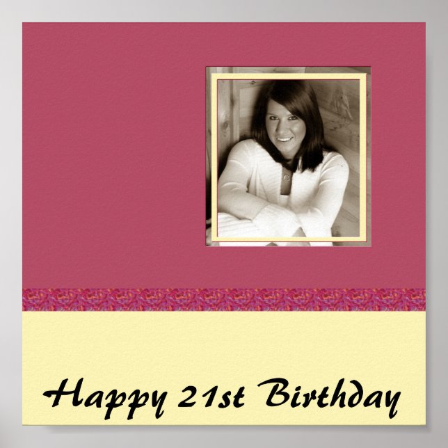 FUN CUSTOMIZABLE PHOTO AUTOGRAPH POSTER (Front)